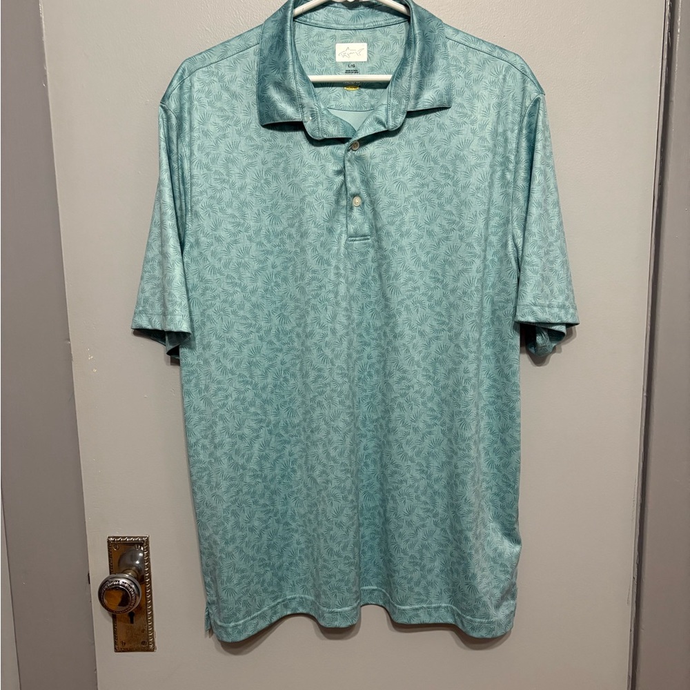 Greg Norman Collection Teal Performance Polo Shirt